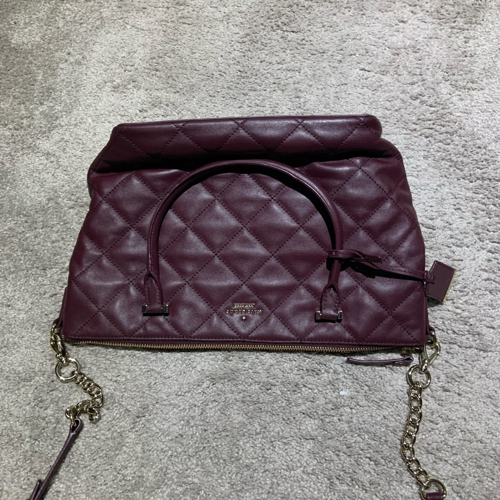Burgundy Kate spade large cross body
